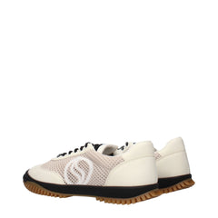 Stella McCartney White Fabric Low Top Sneakers - EU41/US11
