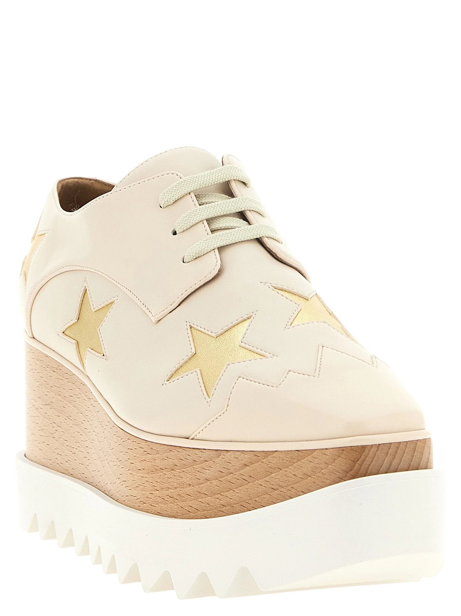 Stella McCartney White Polyester Wedge Sandals