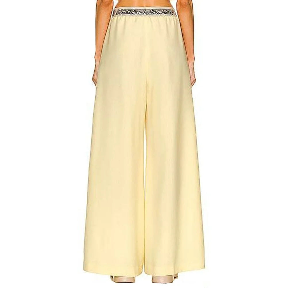 Stella McCartney Yellow Wool Casual Pants - 40