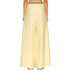 Stella McCartney Yellow Wool Casual Pants - 40