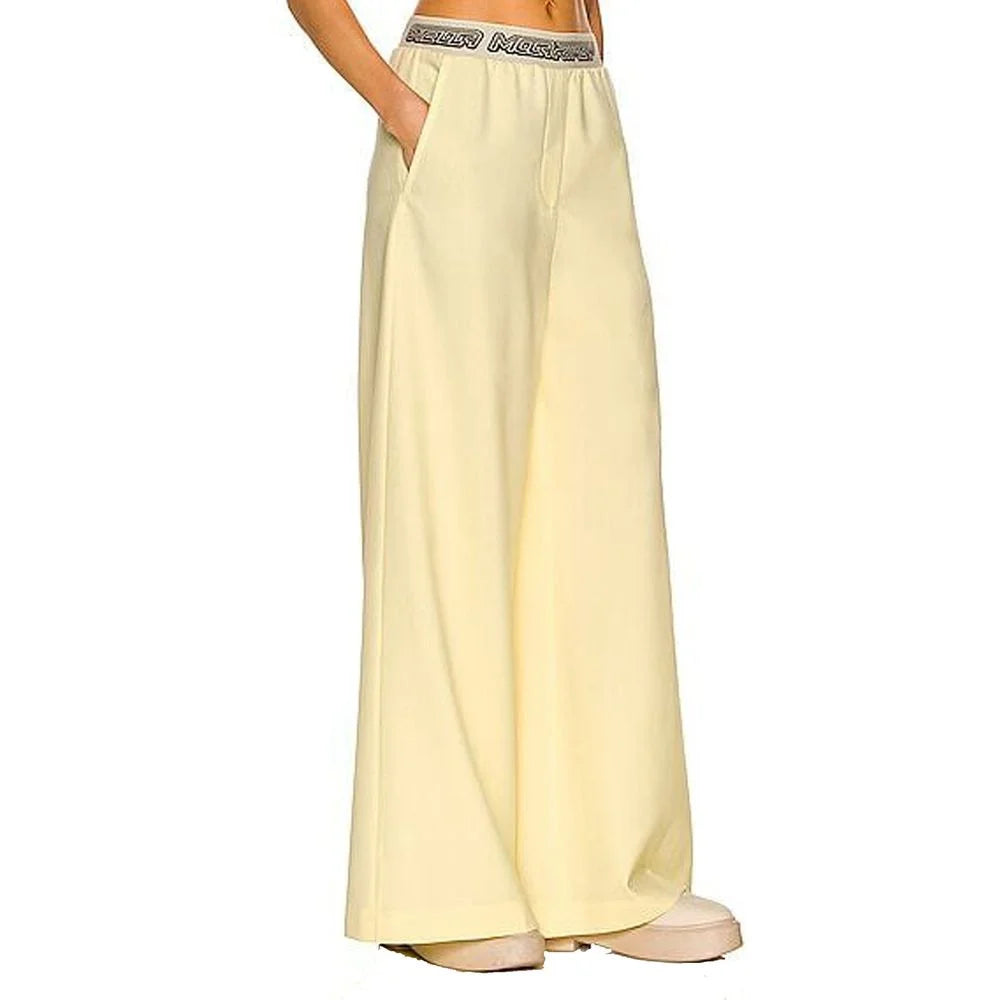Stella McCartney Yellow Wool Casual Pants - 40