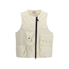 Stone Island Beige Cotton Sleveless Jacket - M