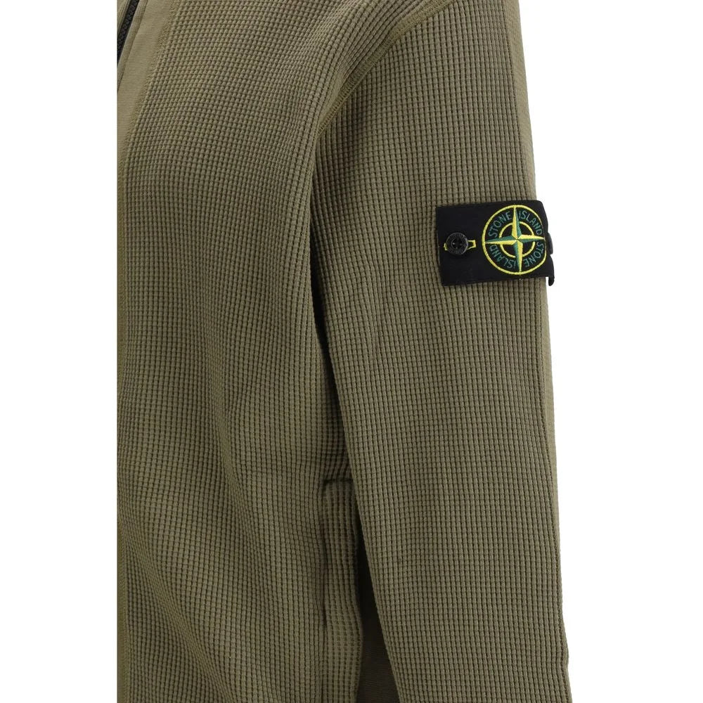 Stone Island Bicolor Cotton Sweatshirt