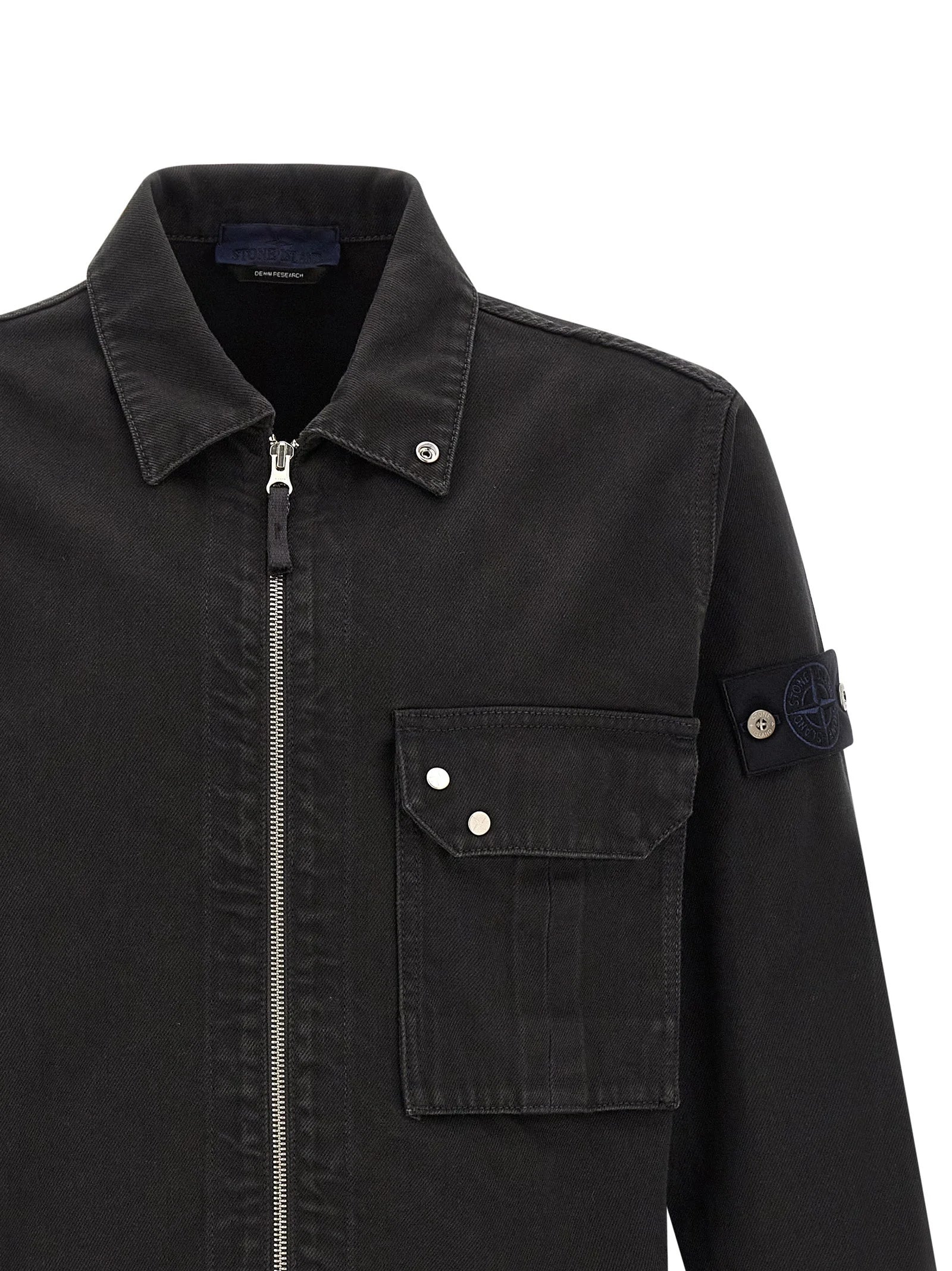 Stone Island Black Cotton Blouse - S