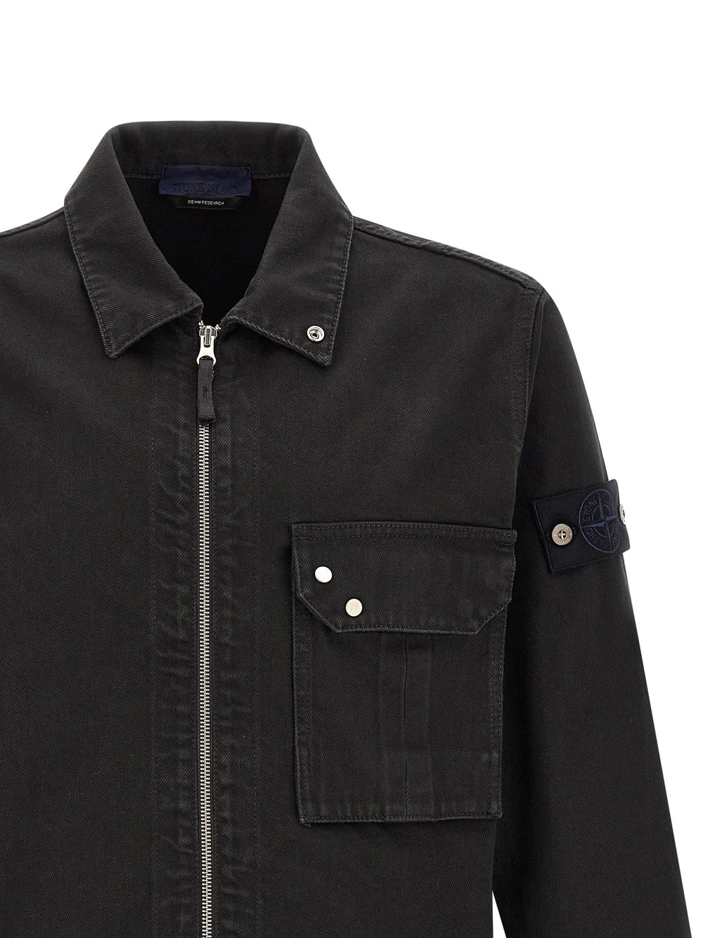 Stone Island Black Cotton Blouse - S