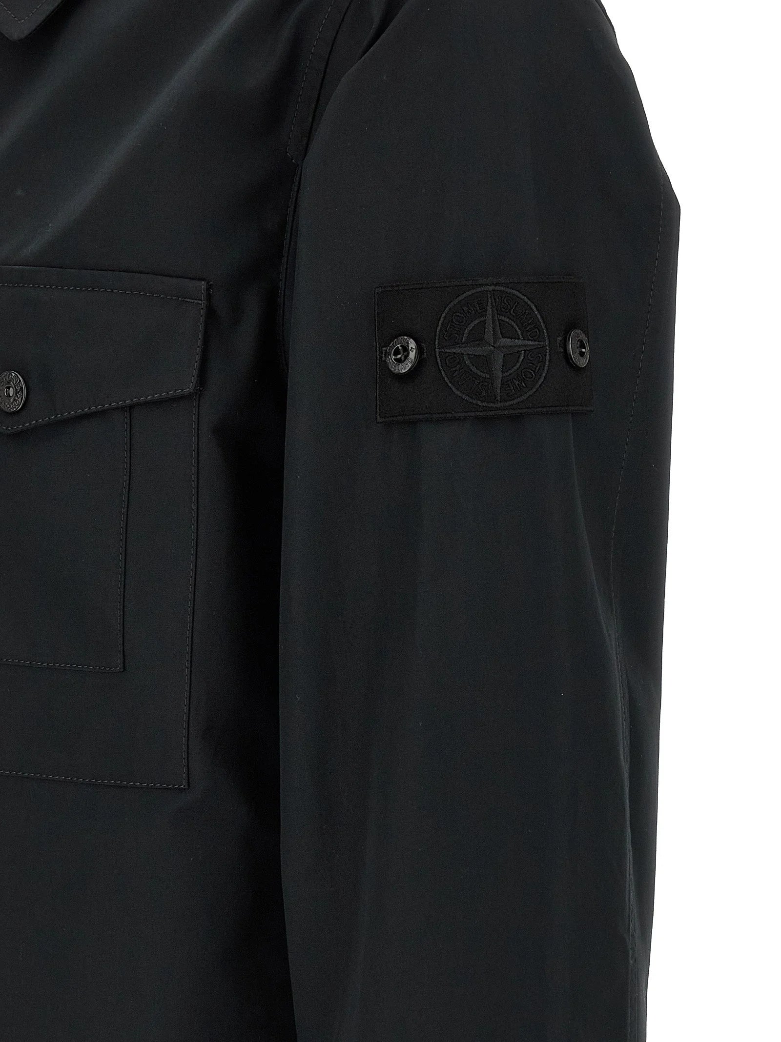 Stone Island Black Cotton Blouse - XXL