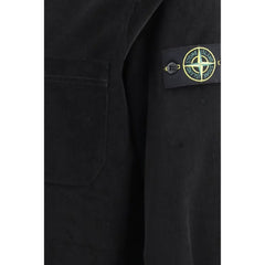 Stone Island Black Cotton Dress Shirt - M