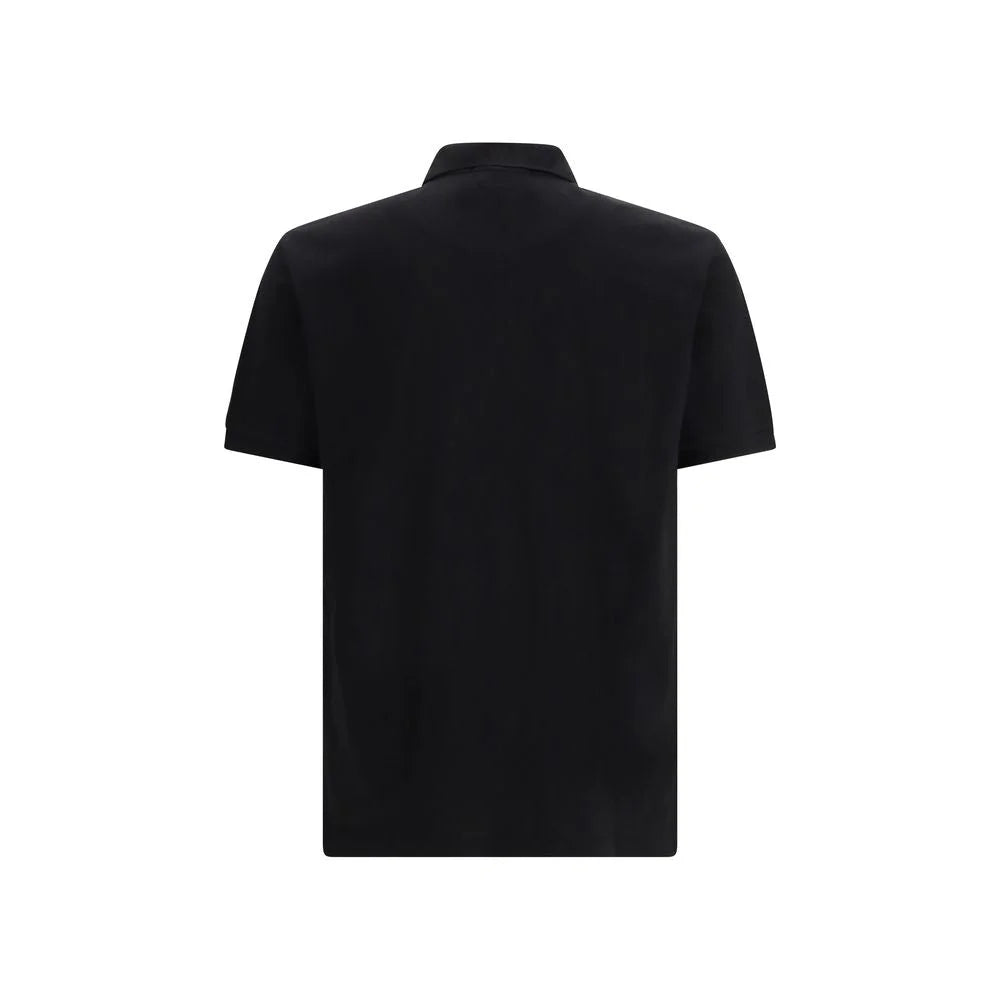 Stone Island Black Cotton Polo Shirt