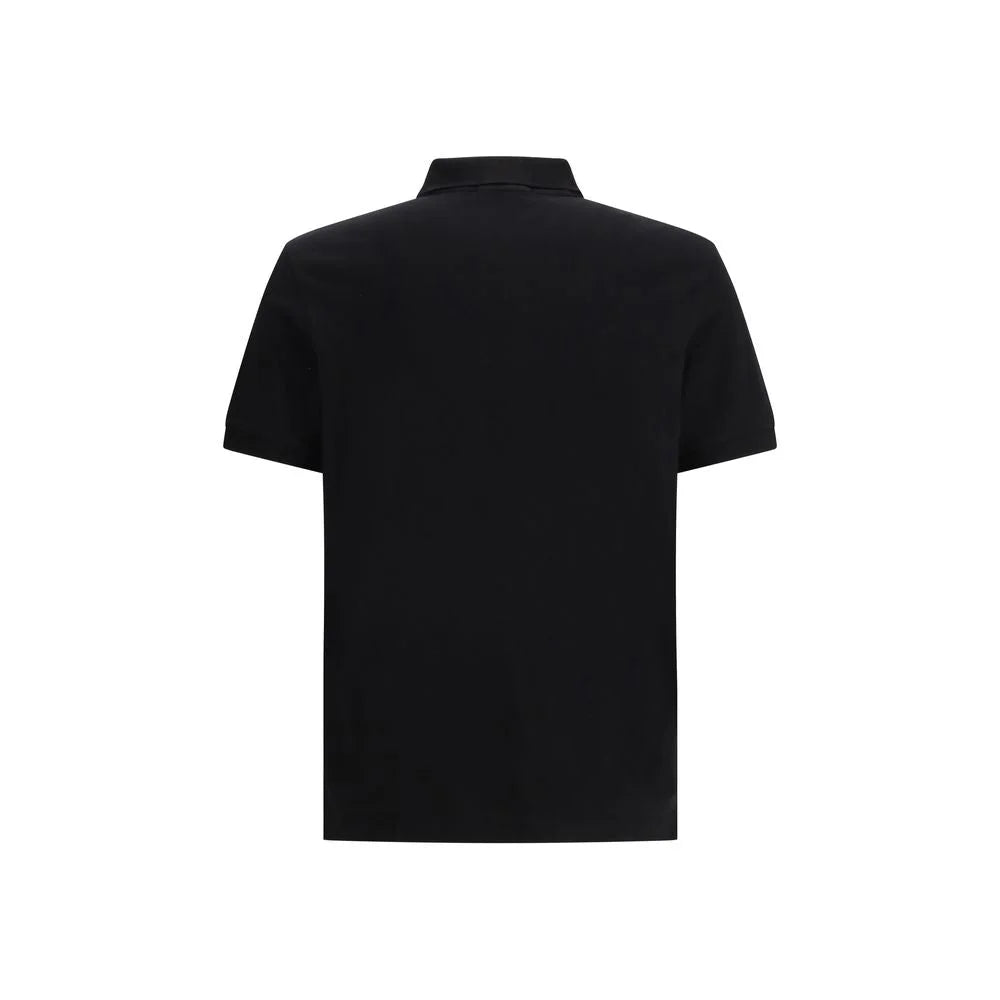 Stone Island Black Cotton Polo Shirt
