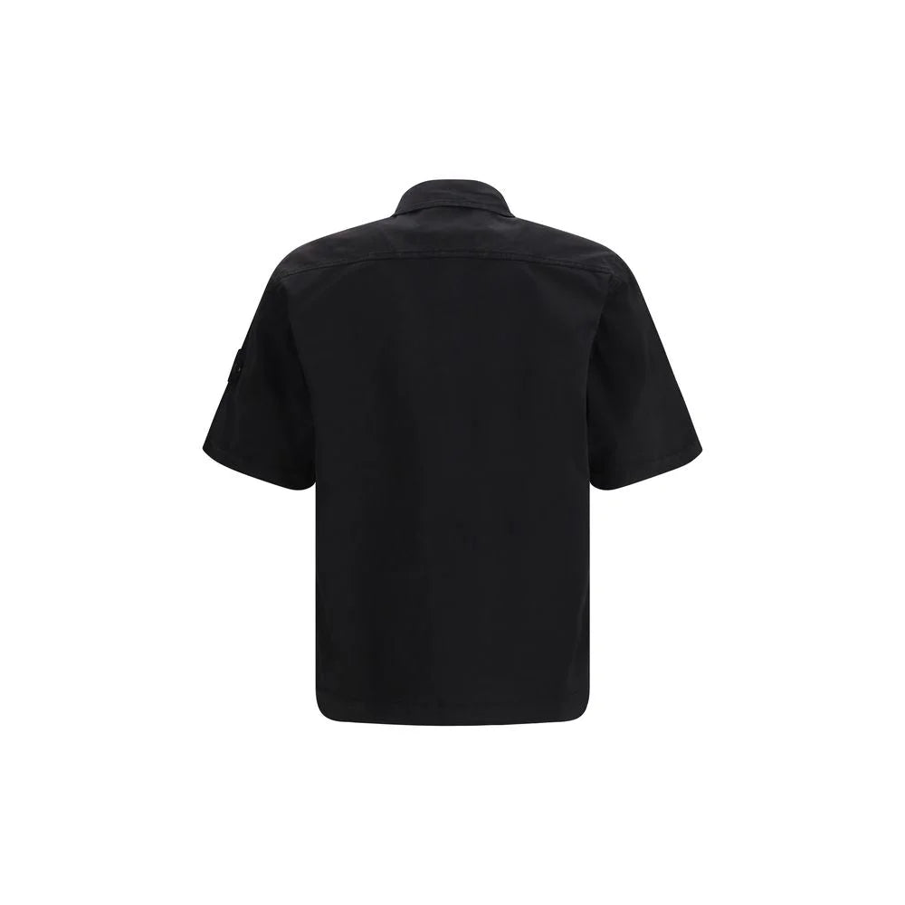 Stone Island Black Cotton Shortsleeve Shirt - M