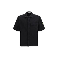 Stone Island Black Cotton Shortsleeve Shirt - M