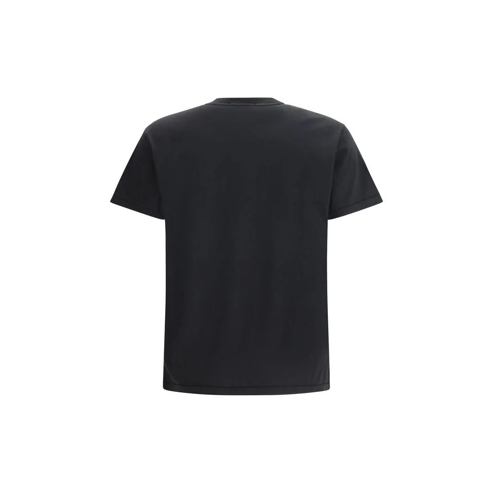 Stone Island Black Cotton T-Shirt - L