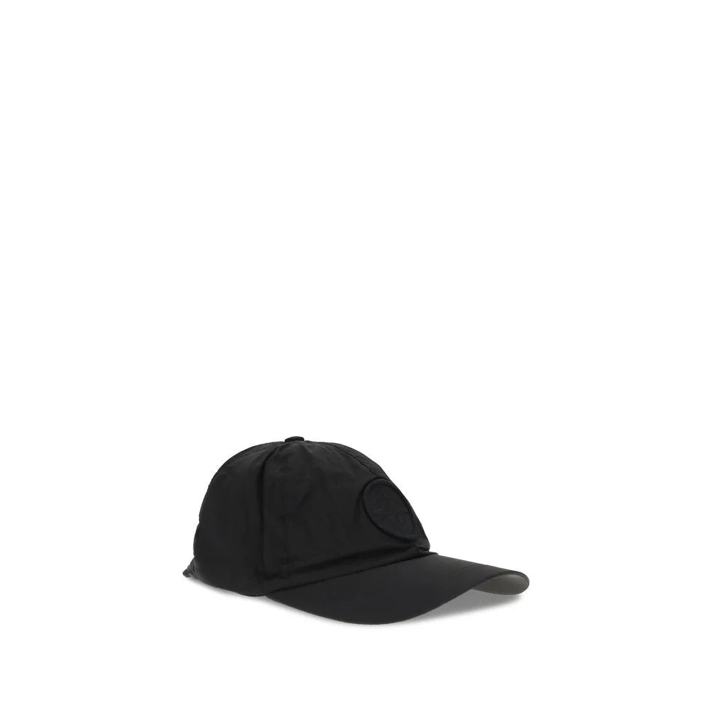 Stone Island Black Nylon Cap (Baseball Hat) - L
