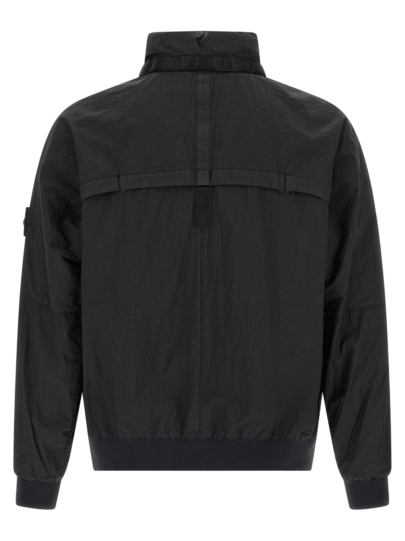 Stone Island Black Polyamide Bomber