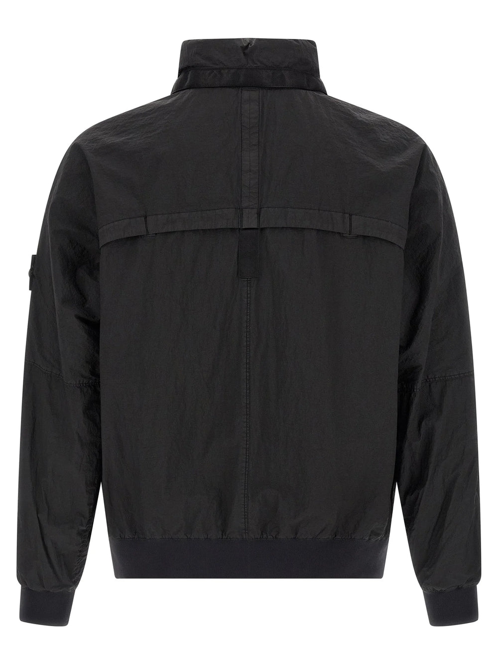Stone Island Black Polyamide Bomber