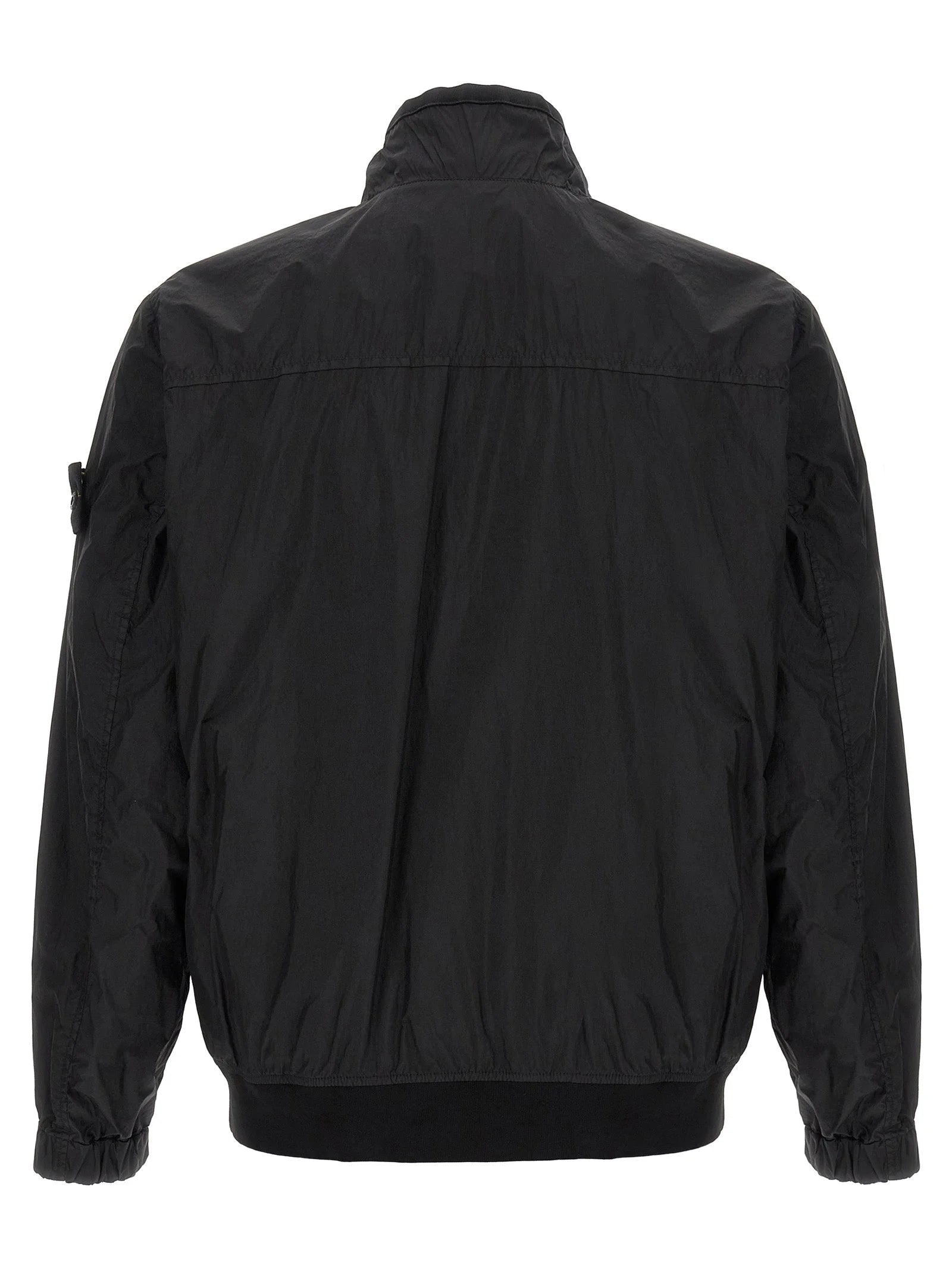 Stone Island Black Polyamide Full-Length Jacket - S