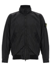 Stone Island Black Polyamide Full-Length Jacket - S