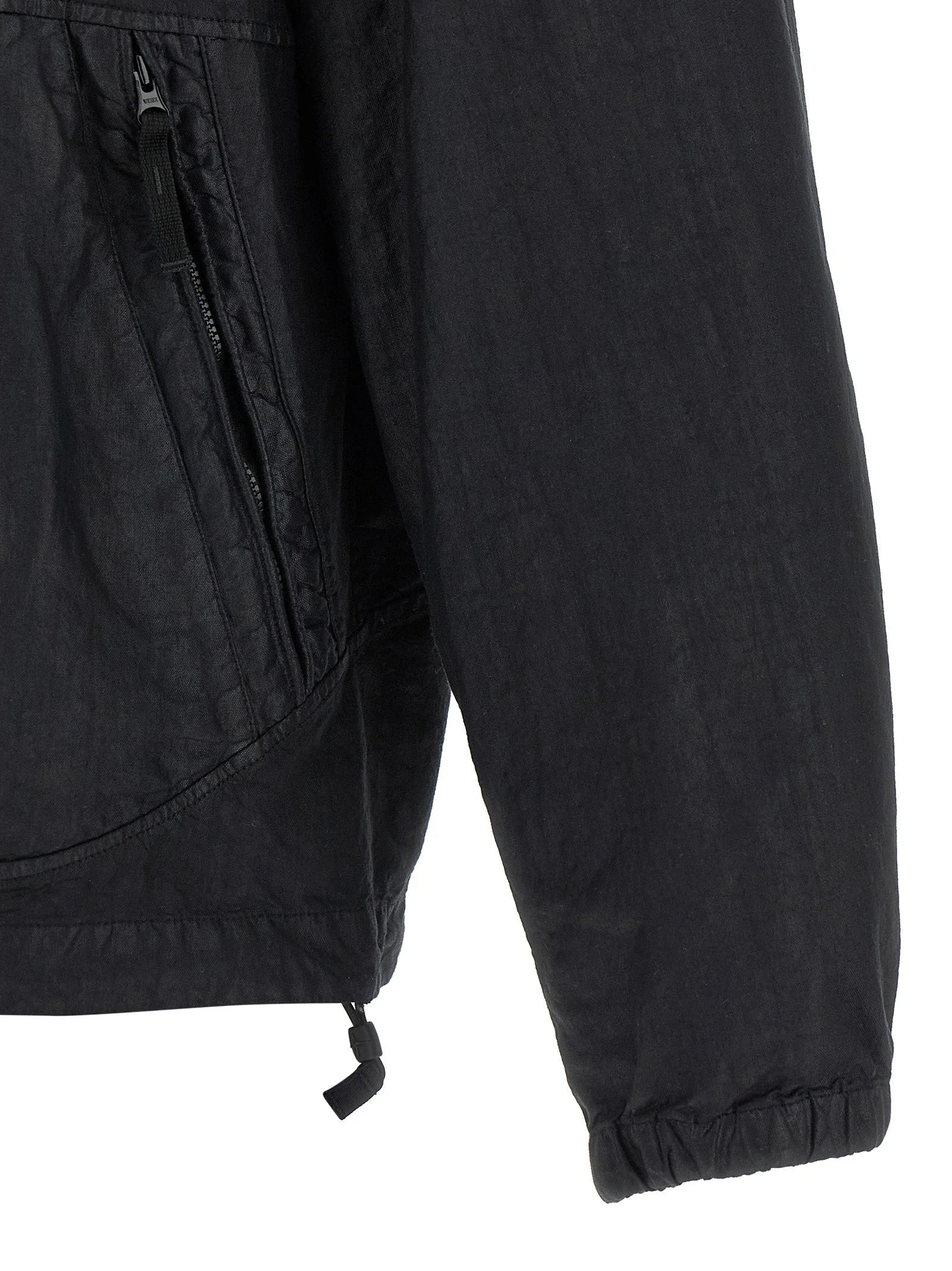 Stone Island Black Polyamide Shell Jacket - L