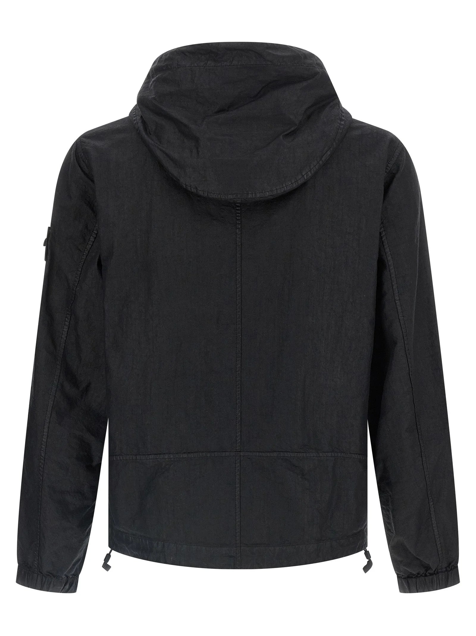 Stone Island Black Polyamide Shell Jacket - L