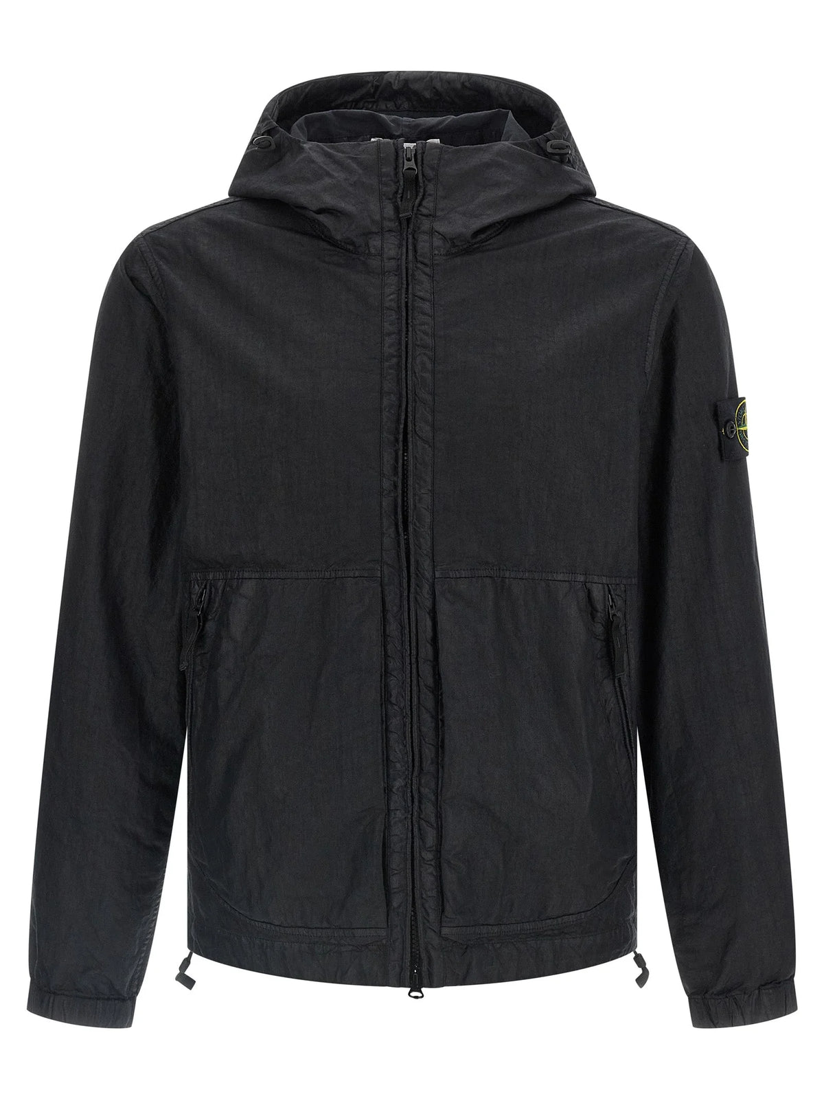 Stone Island Black Polyamide Shell Jacket - L