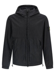 Stone Island Black Polyamide Shell Jacket - L