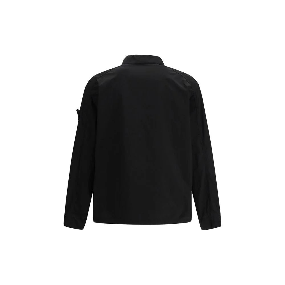 Stone Island Black Polyester Coat