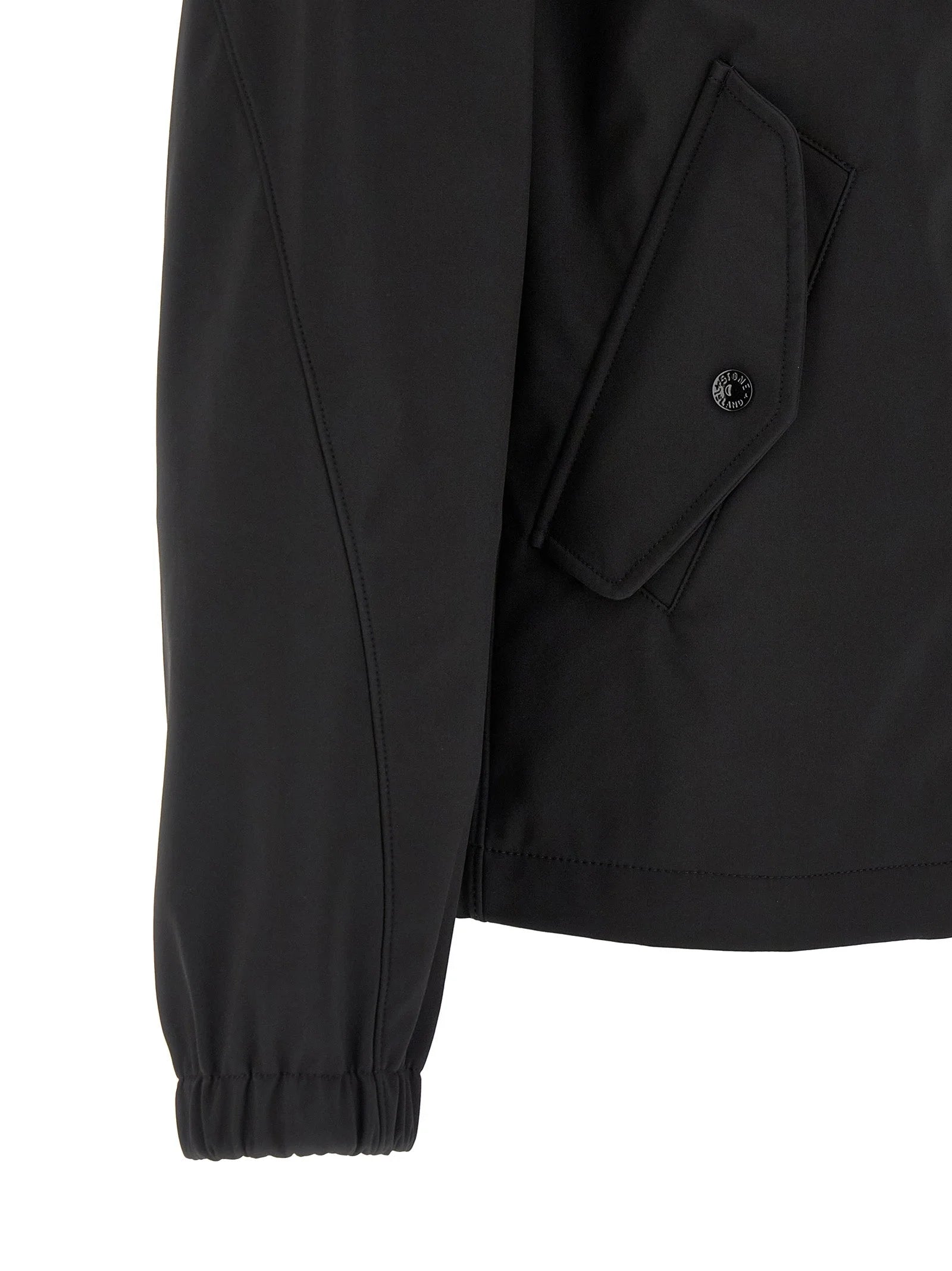 Stone Island Black Polyester Shell Jacket