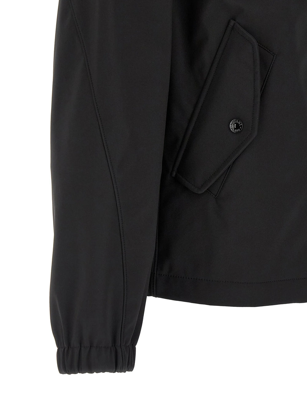 Stone Island Black Polyester Shell Jacket