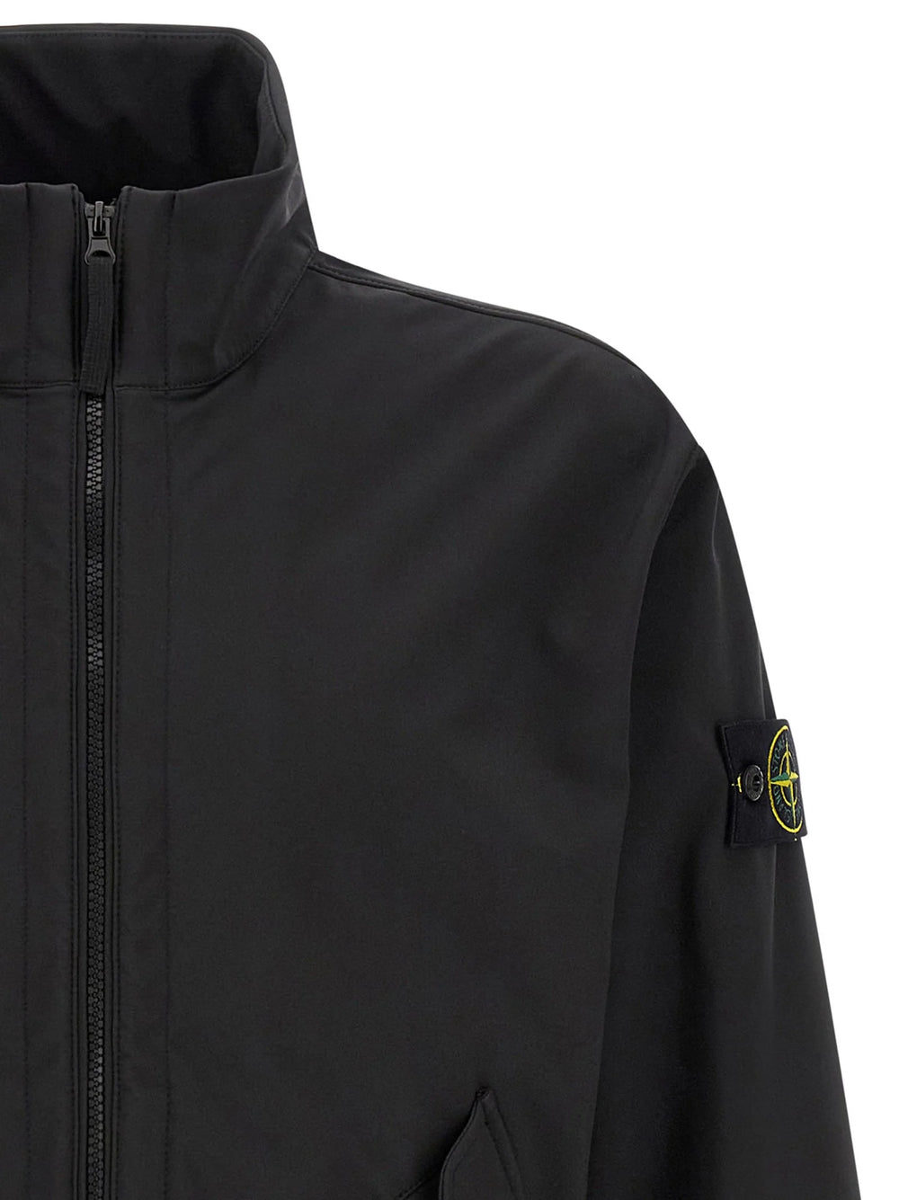 Stone Island Black Polyester Shell Jacket