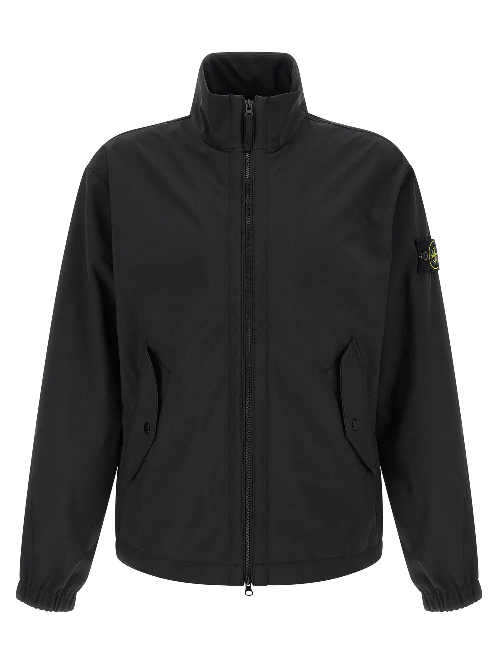 Stone Island Black Polyester Shell Jacket
