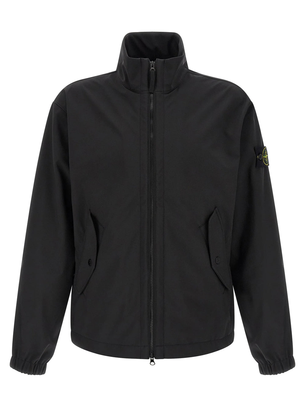 Stone Island Black Polyester Shell Jacket