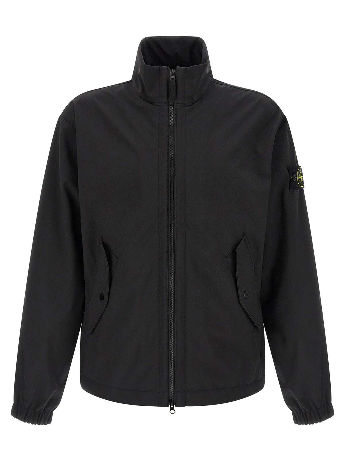 Stone Island Black Polyester Shell Jacket