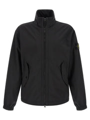 Stone Island Black Polyester Shell Jacket
