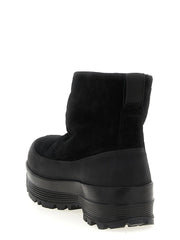 Stone Island Black Rubber Ankle Boots