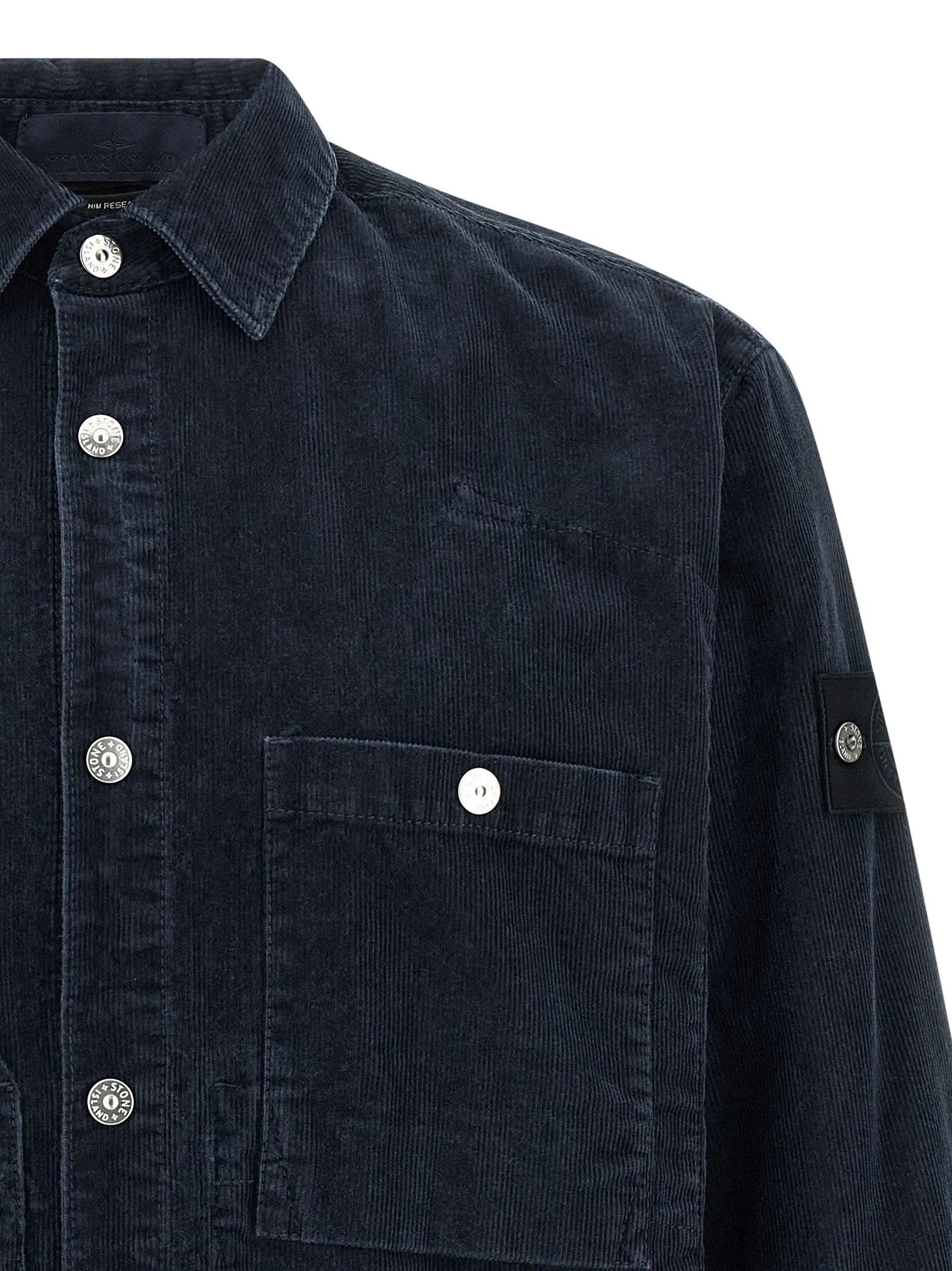 Stone Island Blue Cotton Blouse - M