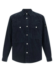 Stone Island Blue Cotton Blouse - M