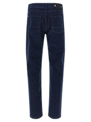 Stone Island Blue Cotton Casual Pants