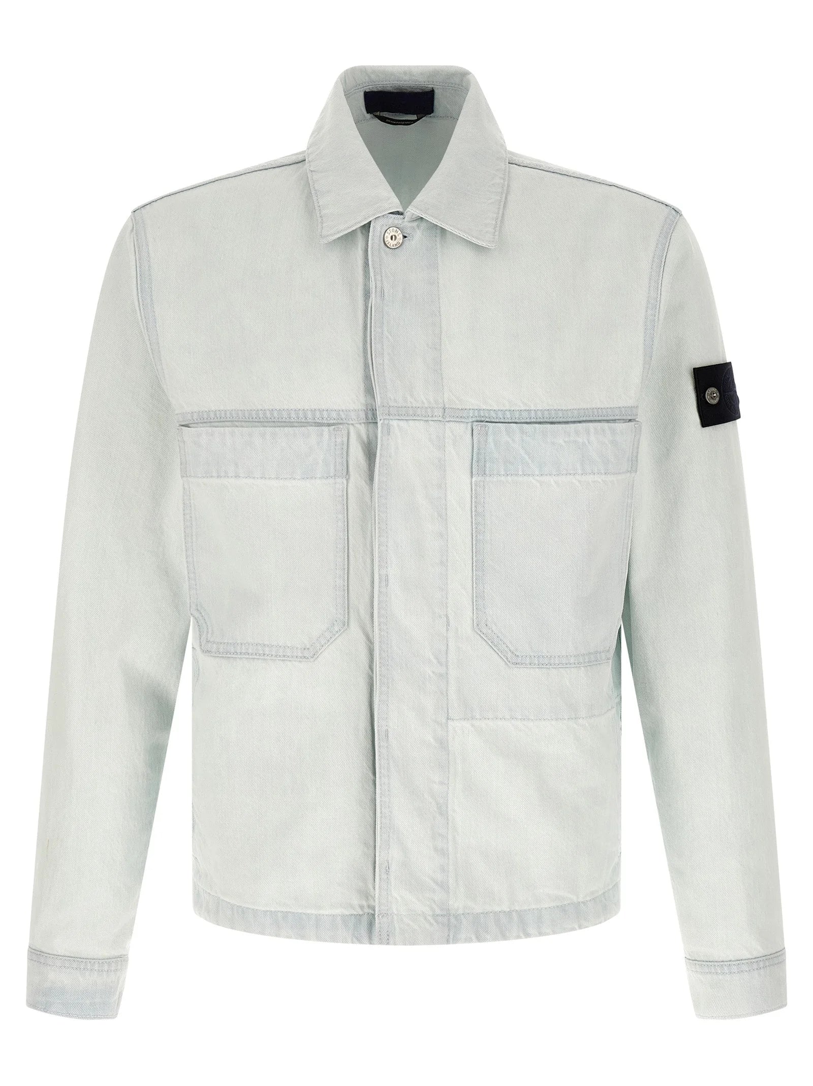 Stone Island Blue Cotton Denim Jacket - S