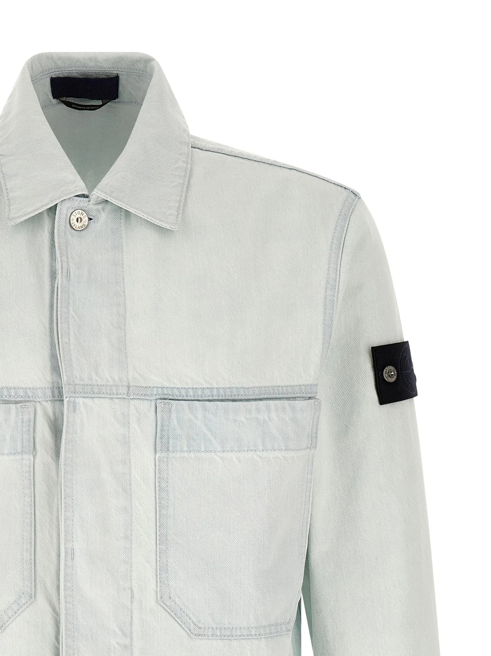 Stone Island Blue Cotton Denim Jacket - S