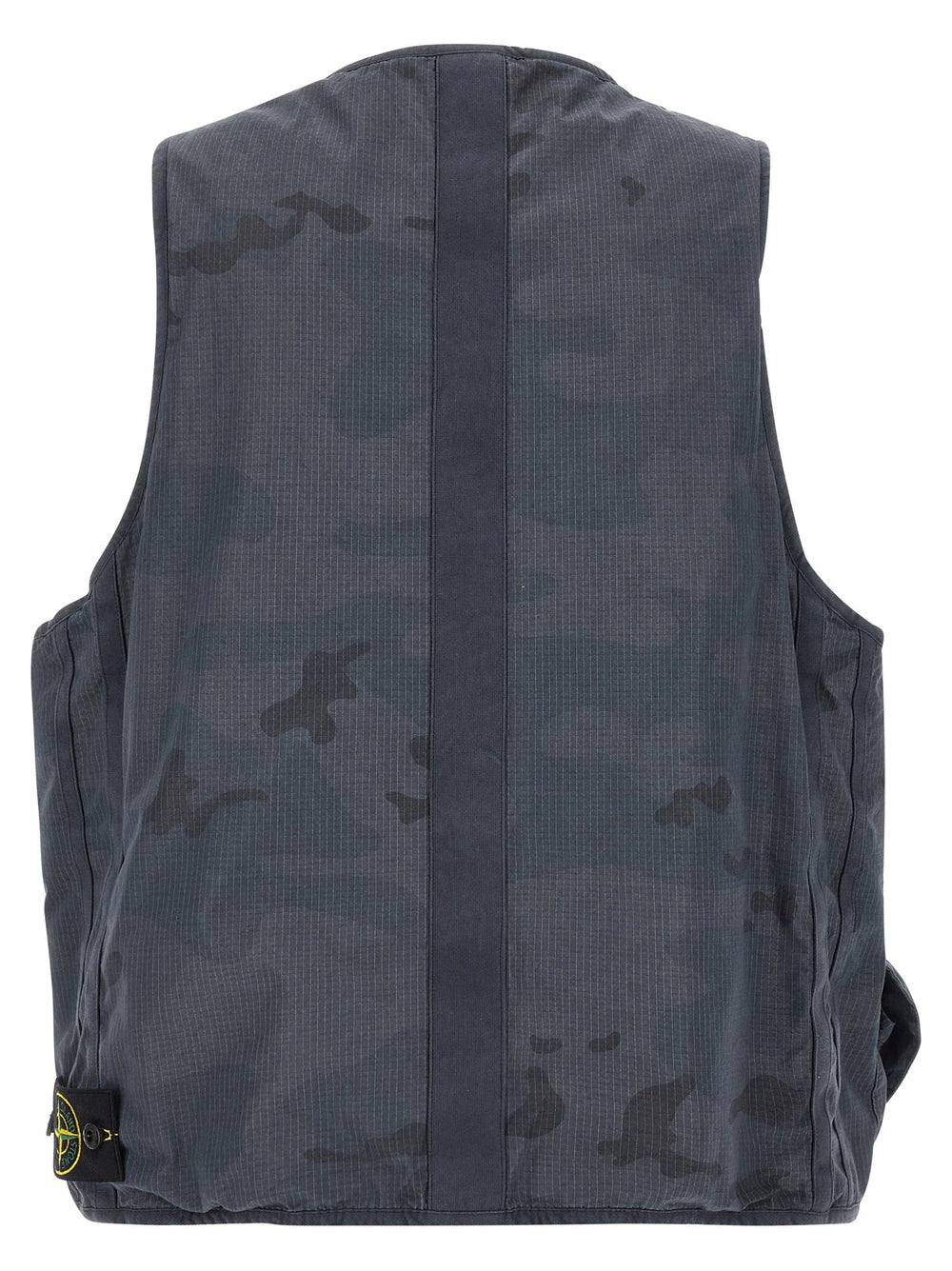 Stone Island Blue Cotton Sleeveless Jacket - M