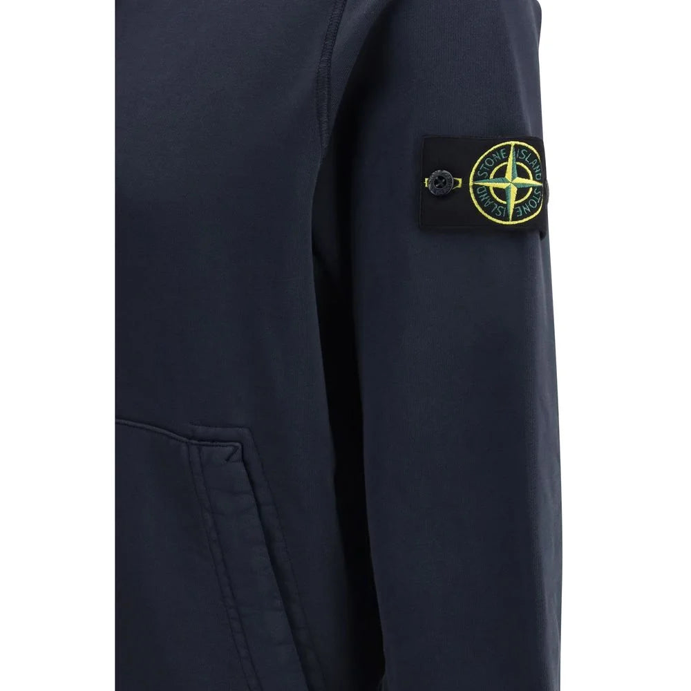 Stone Island Blue Cotton Sweatshirt - M