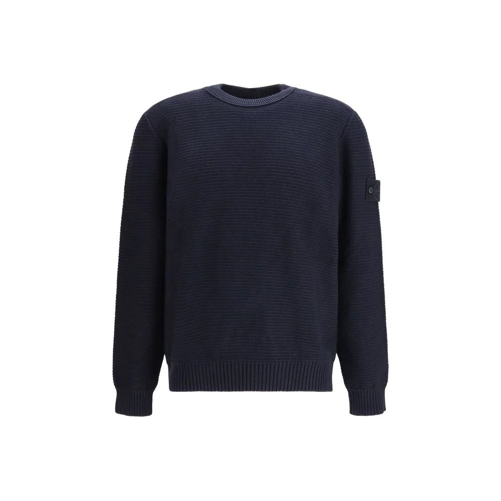 Stone Island Blue Cotton Sweatshirt - M