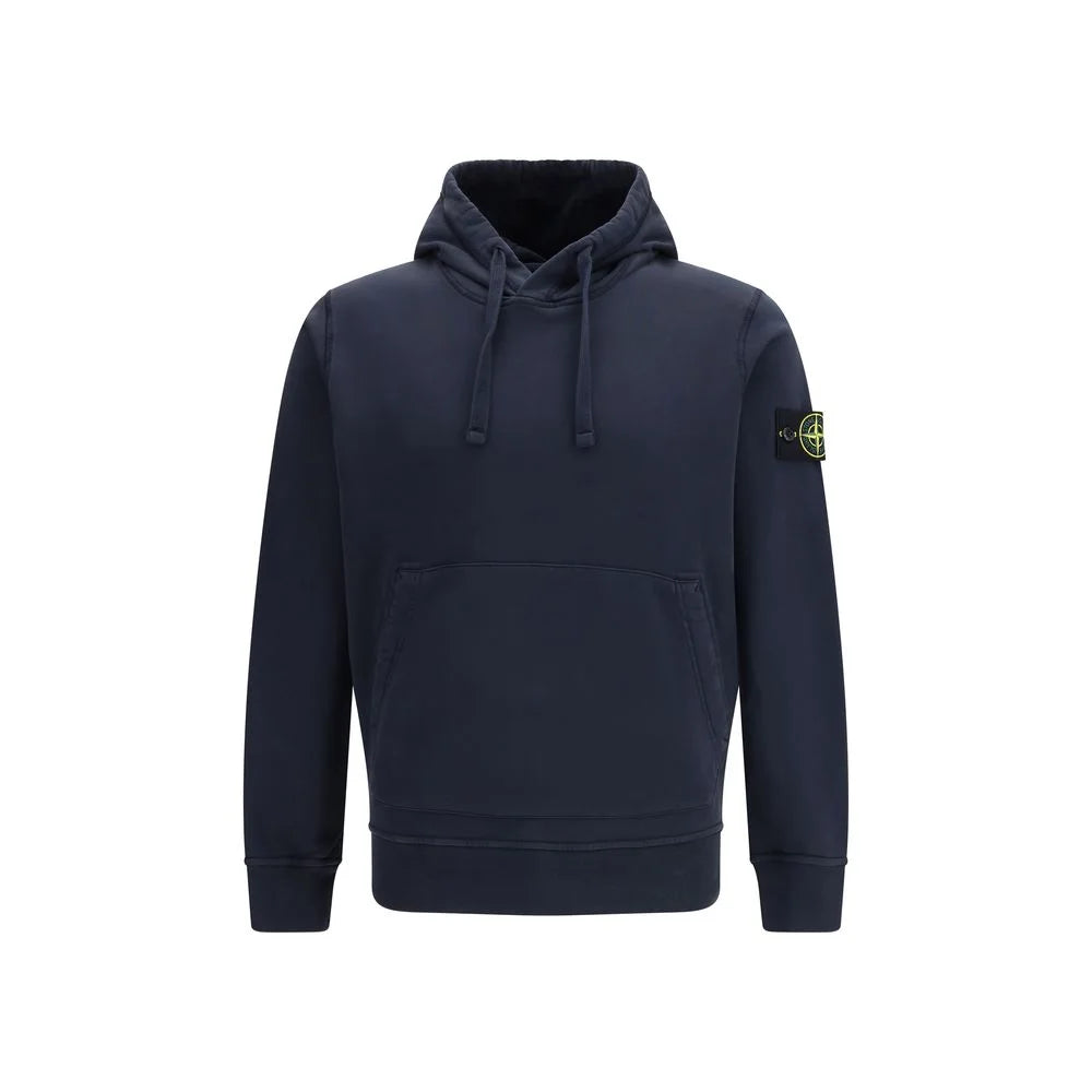 Stone Island Blue Cotton Sweatshirt - M