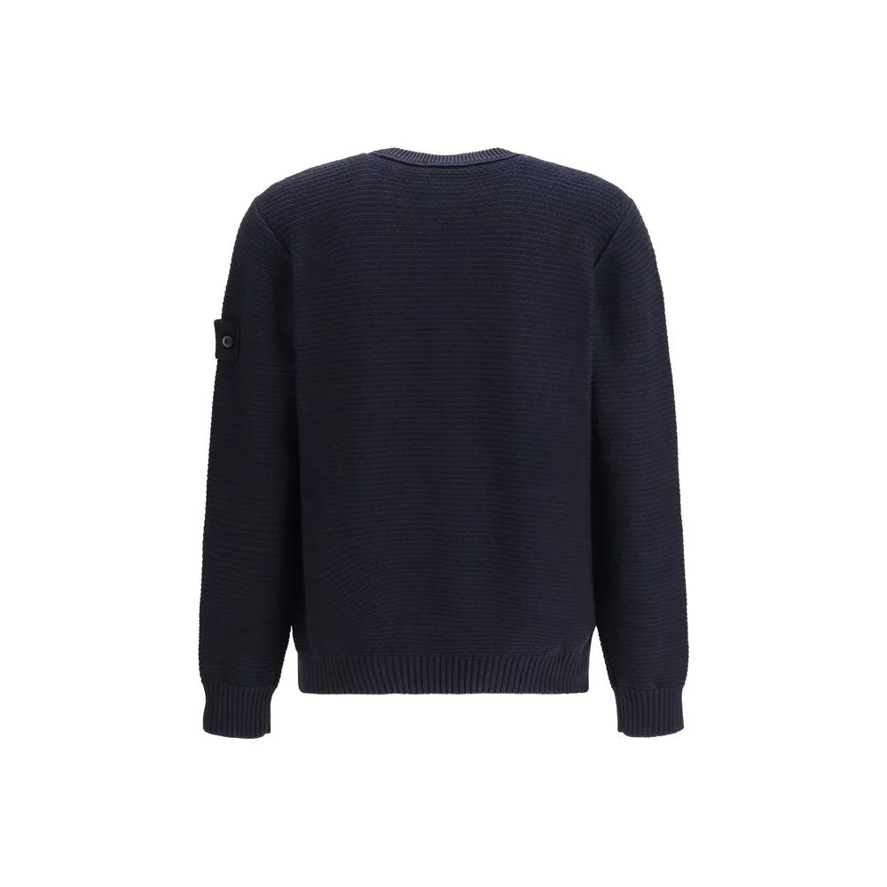 Stone Island Blue Cotton Sweatshirt - M
