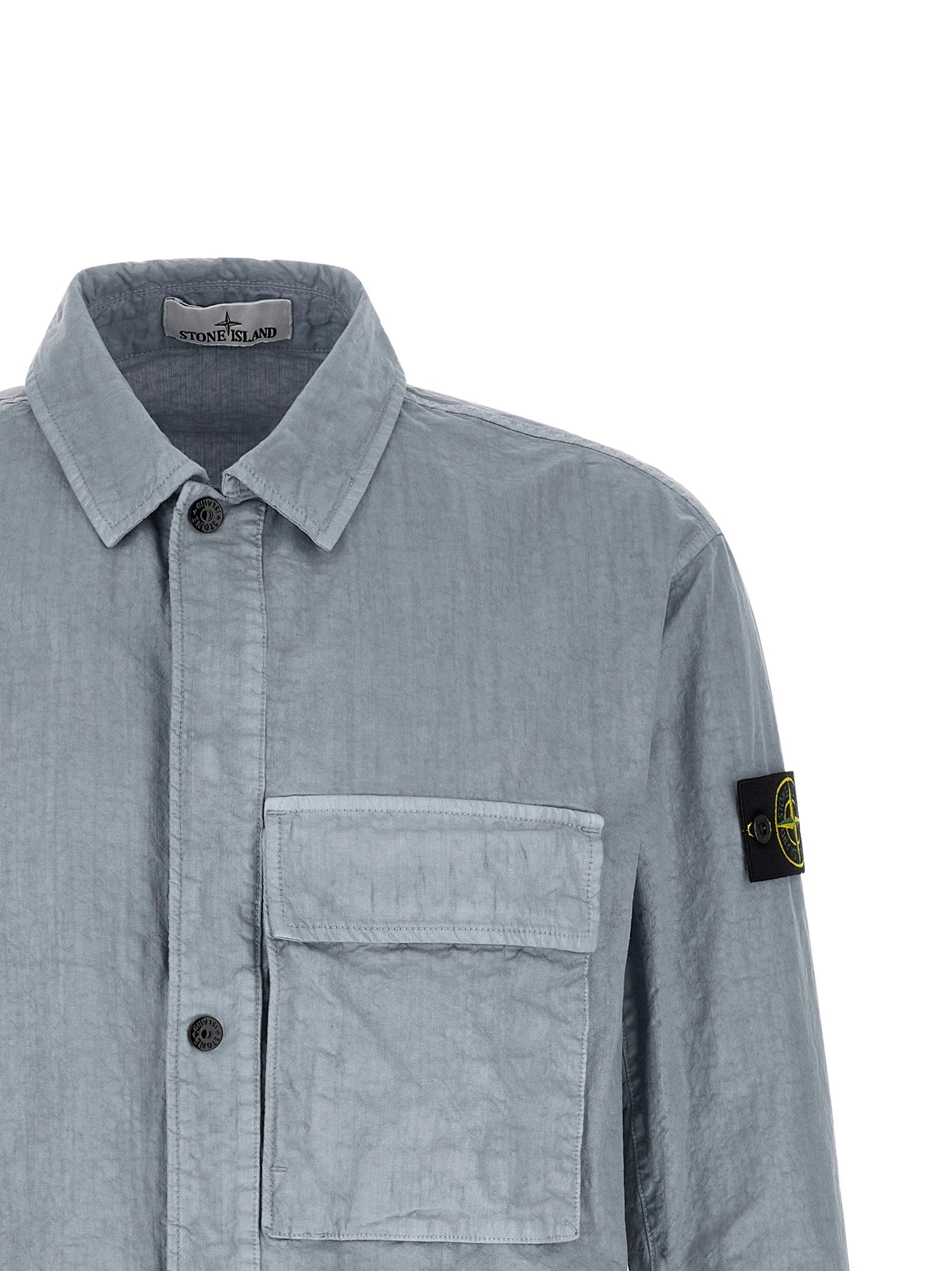 Stone Island Blue Polyamide Blouse - XL