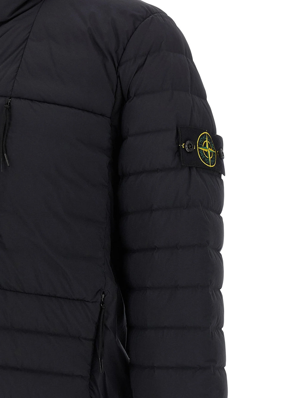 Stone Island Blue Polyamide Full-Length Jacket - XXL