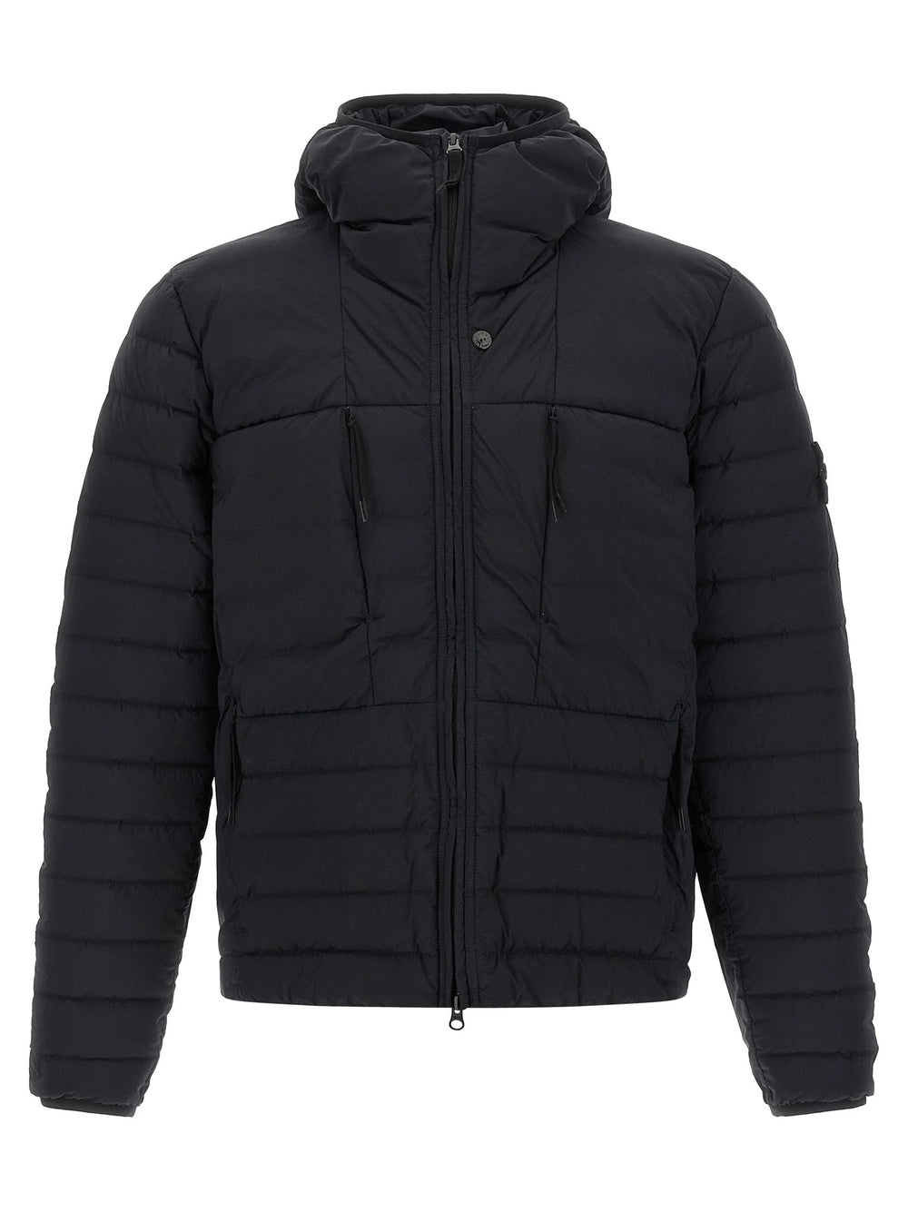 Stone Island Blue Polyamide Full-Length Jacket - XXL