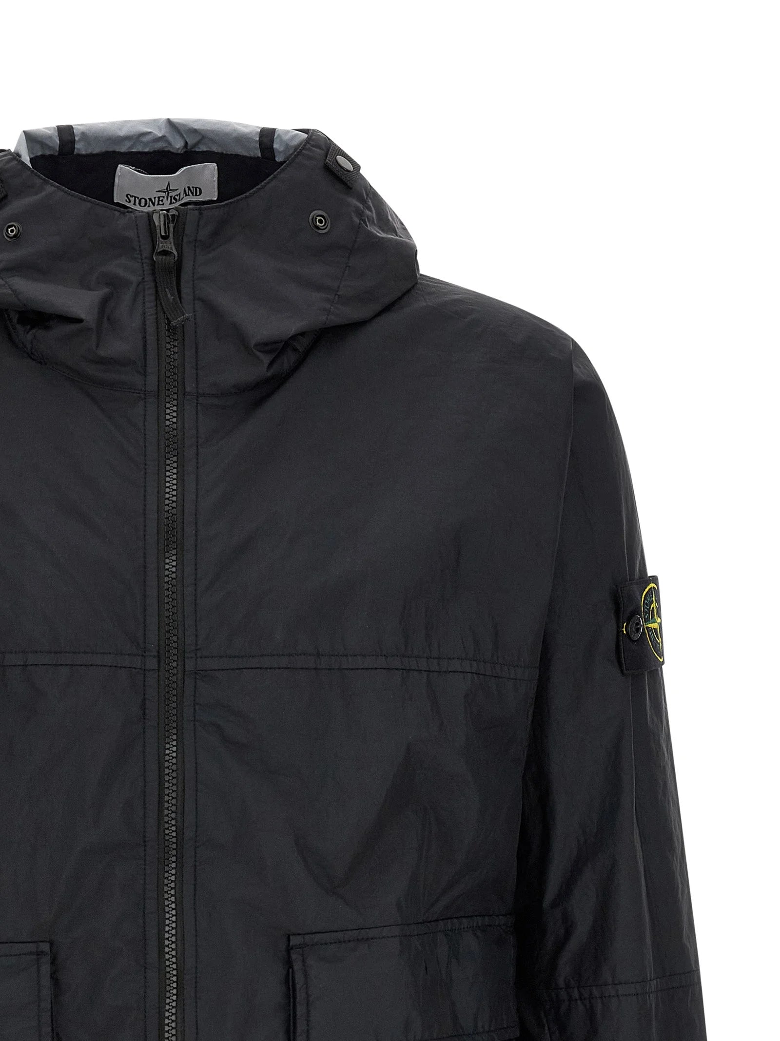 Stone Island Blue Polyamide Shell Jacket - M