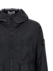 Stone Island Blue Polyamide Shell Jacket - M