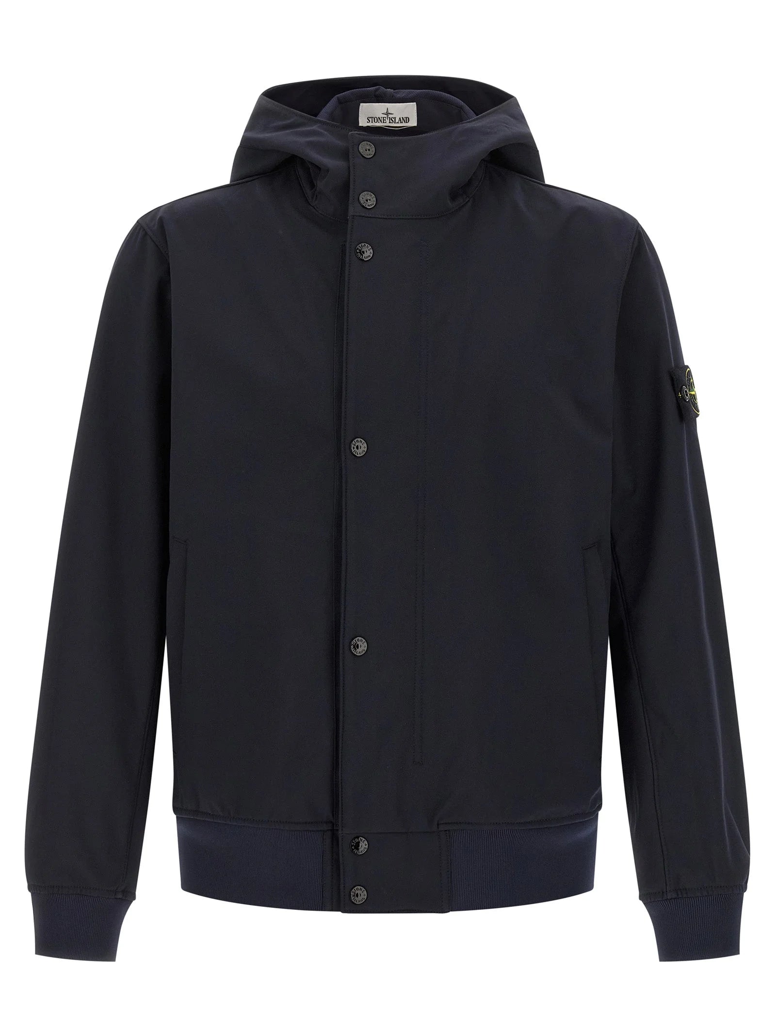 Stone Island Blue Polyester Shell Jacket